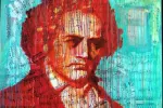 Beethoven in Rot und Türkis