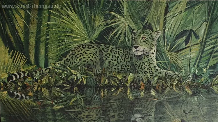 Jaguar in Grün